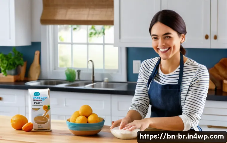 알레르기 체질을 위한 음식 조리법 - **Prompt: Empowered Allergy-Friendly Cooking**
"A vibrant, eye-level shot of a young adult woman...